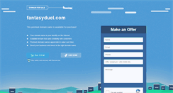 Desktop Screenshot of fantasyduel.com